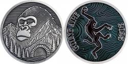 2025 Return of the A.P.E. Event Coin - Green/Silver