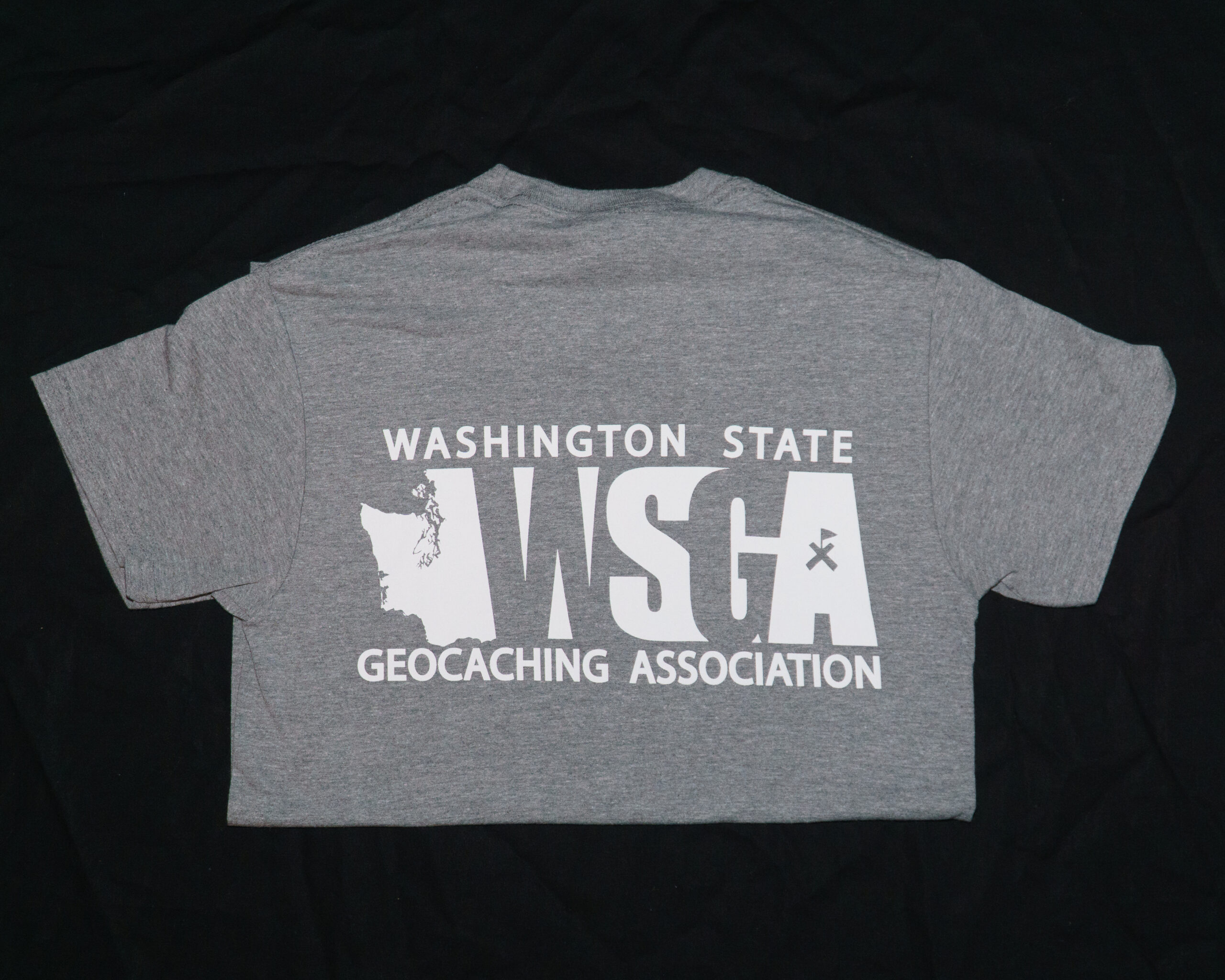 WSGA Logo T-shirt - Graphite Heather / White - Image 2